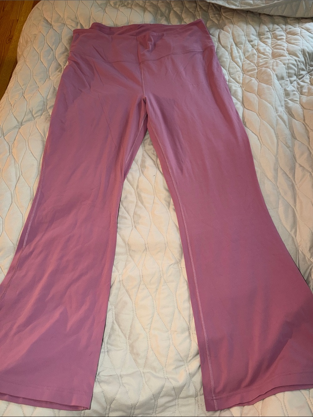 Lululemon Groove Super High Rise Flared Pants Pink Size 20 Yoga